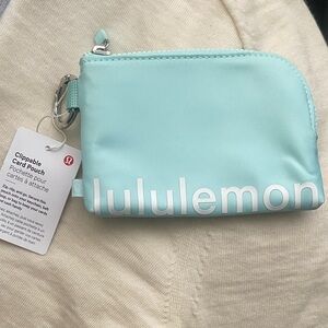 Lululemon Athletica Light Blue Card Pouch